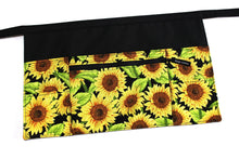 Load image into Gallery viewer, vendor apron with pockets - half apron with zipper pocket - waitress apron - waist apron for women - 6 pocket apron - teacher utility apron