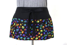 Load image into Gallery viewer, teacher apron with pockets - vendor apron with zipper pocket - utility apron - waist apron - 6 pocket apron - half apron - craft show apron