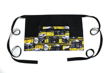 Load image into Gallery viewer, vendor apron with pockets - utility apron with zipper pocket - camera apron for photographer gift - half apron - money apron - craft apron