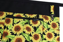 Load image into Gallery viewer, vendor apron with pockets - half apron with zipper pocket - waitress apron - waist apron for women - 6 pocket apron - teacher utility apron