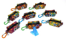 Load image into Gallery viewer, paw print poop bag holder carrier dispenser, dog walker gift, dog lover gift, dog owner gift, dog mom gift, dog waste bag holder