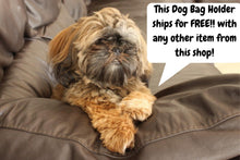 Load image into Gallery viewer, paw print poop bag holder carrier dispenser, dog walker gift, dog lover gift, dog owner gift, dog mom gift, dog waste bag holder