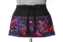 Load image into Gallery viewer, teacher apron with pockets, waitress apron with 6 pockets, half apron for women with zipper pocket, vendor apron with zipper cash pocket