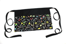 Load image into Gallery viewer, Teacher apron with pockets for STEM Science, Maths, Chemistry teacher gift, classroom apron with zipper pocket, half apron, Science Teacher