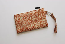 Load image into Gallery viewer, Travel pouch passport holder for 4 6 8 10 12 passports, Paris France French family passport wallet, cotton vegan fabric double zipper pouch