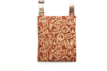Load image into Gallery viewer, Paris Fabric Small Crossbody bag for women, teen and tween girls, vegan travel bag passport holder, cross body purse phone bag, airport bag