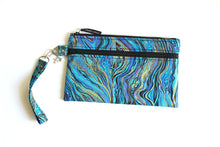 Load image into Gallery viewer, Travel pouch passport wallet for 4 6 8 10 12 passports, family passport holder, cotton vegan fabric double zipper pouch