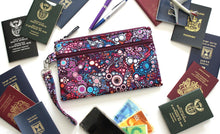 Load image into Gallery viewer, Travel pouch passport holder, travel document holder, family travel wallet for multiple passports and boarding passes, 4 6 8 10 12 passports