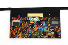 Load image into Gallery viewer, Teacher apron with pockets, waitress apron, server apron, vendor apron with zipper pocket, half apron, waist apron, utility apron, craft
