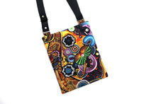 Load image into Gallery viewer, small crossbody bag, Goanna, lizard, sling bag for women, cross body bag, teen girl gifts, fabric purse, zipper bag, phone bag, grab and go