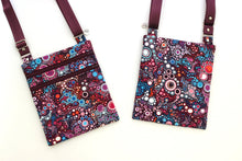 Load image into Gallery viewer, small crossbody bag for women and teen girl everyday carry, purple pink blue fabric phone bag, birthday gift, travel bag, cross body purse