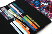 Load image into Gallery viewer, Fabric Long Wallet for Women for cards cash phone with zipper coin pocket, checkbook cover card holder slim wallet, bifold wallet women