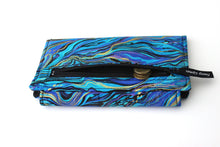 Load image into Gallery viewer, Fabric wallet for women, cell phone wallet, long wallet, slim wallet, large wallet with zipper change pocket, holds lots of cards, vegan