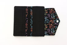 Load image into Gallery viewer, fabric slim wallet for women, vegan wallet card holder for checkbook cover cash and phone, long wallet with zipper coin pocket, clutch