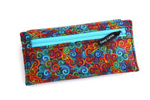 Load image into Gallery viewer, womens long wallet, fun colorful fabric organizer wallet for women, handmade slim wallet, phone wallet clutch, vegan card holder wallet