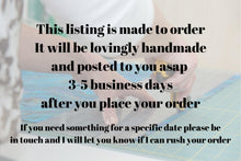 Load image into Gallery viewer, teacher apron - autism awareness - pocket apron - half apron - back to school - preschool apron - nursery teacher kindergarten teacher gift