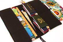 Load image into Gallery viewer, Family passport holder for 2 4 6 8 passports, large travel wallet for multiple passports, passport wallet, travel documents holder vegan