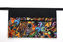 Load image into Gallery viewer, Teacher apron with pockets, waitress apron, server apron, vendor apron with zipper pocket, half apron, waist apron, utility apron, craft