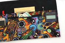 Load image into Gallery viewer, Teacher apron with pockets, waitress apron, server apron, vendor apron with zipper pocket, half apron, waist apron, utility apron, craft