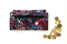 Load image into Gallery viewer, Fabric Long Wallet for Women for cards cash phone with zipper coin pocket, checkbook cover card holder slim wallet, bifold wallet women