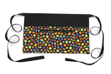 Load image into Gallery viewer, alphabet teacher apron with pockets, preschool teacher organizer apron, abc classroom apron with zipper pocket, English teacher gift