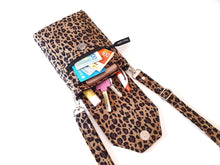 Load image into Gallery viewer, leopard print small crossbody bag for women, cell phone purse with pockets for edc, birthday gifts for mom, crossbody phone case, phone bag,
