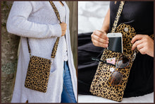 Load image into Gallery viewer, leopard print small crossbody bag for women, cell phone purse with pockets for edc, birthday gifts for mom, crossbody phone case, phone bag,