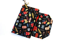 Load image into Gallery viewer, Family Passport Holder, Vegan Travel Wallet for Passports and Boarding passes, Fabric Travel Document Holder for 2 4 6 8 passports,