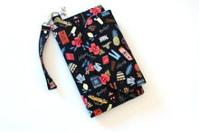 Load image into Gallery viewer, Family Passport Holder, Vegan Travel Wallet for Passports and Boarding passes, Fabric Travel Document Holder for 2 4 6 8 passports,