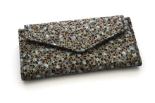 Load image into Gallery viewer, vegan wallet for women for cards money and phone, fabric checkbook cover wallet with coin pocket, long wallet for lots of cards, slim bifold