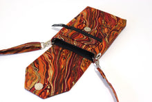 Load image into Gallery viewer, burnt orange phone bag for women - small crossbody bag - cell phone wallet - crossbody phone case - gift for mum - shoulder bag gift for her