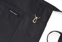 Load image into Gallery viewer, Teacher apron with pockets, waitress apron, server apron, Teacher shark gift, zipper pocket apron, utility apron for women, classroom apron