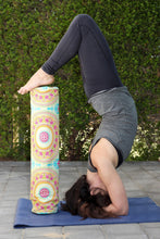 Load image into Gallery viewer, Handmade Yoga mat bag with zipper, mandala yoga mat carrier, yoga mat holder for women, yoga tote, gift for yoga lover, yoga gift for mom