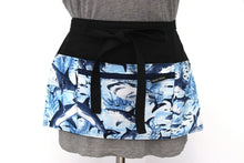 Load image into Gallery viewer, Teacher apron with pockets, waitress apron, server apron, Teacher shark gift, zipper pocket apron, utility apron for women, classroom apron