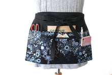 Load image into Gallery viewer, Black apron with pockets - Teacher Apron - Server apron - Vendor apron - farmers market apron - craft fair apron - utility apron half apron