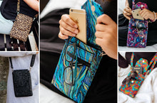 Load image into Gallery viewer, small crossbody bag, crossbody phone case, cell phone wallet purse, phone bag,
