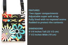 Load image into Gallery viewer, small crossbody bag for women and teenage girls, cross body grab n go bag for small essentials, double zipper crossover purse teen girl gift