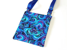 Load image into Gallery viewer, Retro spiral small double zipper crossbody fabric bag for women and teenage girls, cell phone purse, travel bag, Christmas gift for daughter