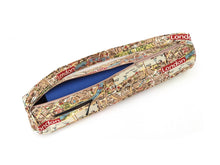 Load image into Gallery viewer, Handmade Yoga bag with zipper, yoga mat carrier, yoga mat bag for men or women, London map print yoga tote, gift for yoga lover, yogi gift