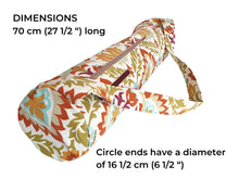 Load image into Gallery viewer, Handmade Yoga mat carrier for women, womens yoga mat bag with zipper, yoga mat tote, pilates mat bag, gift for yoga lover, yogi gift for her