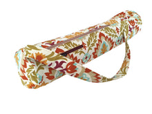 Load image into Gallery viewer, Handmade Yoga mat carrier for women, womens yoga mat bag with zipper, yoga mat tote, pilates mat bag, gift for yoga lover, yogi gift for her