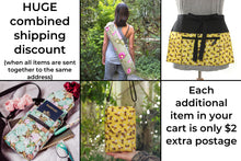 Load image into Gallery viewer, Bee fabric cell phone purse, bee gifts, minimalist small crossbody bag with phone pocket for bee lover, cell phone bag, beekeeper gift, bees