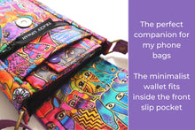 Load image into Gallery viewer, Womens minimalist small wallet for dog lover, dog fabric slim wallet for women, teen wallet, pocket wallet, business card credit card holder