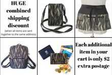 Load image into Gallery viewer, Handmade black vegan leather backpack, faux leather and cotton fabric backpack purse for women, mid sized vegan friendly backpack