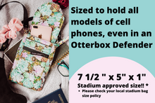 Load image into Gallery viewer, Crossbody phone bag for garden lovers - Succulent gift for plant people