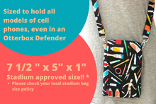 Load image into Gallery viewer, Phone bag for art lovers - small crossbody / shoulder bag for artist - Tracey Lipman