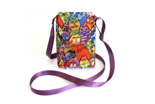 Load image into Gallery viewer, Minimalist crossbody cell phone purse for cat lover
