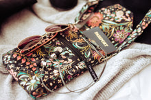 Load image into Gallery viewer, Cell phone purse - small crossbody bag - phone bag - gray floral