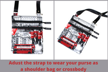 Load image into Gallery viewer, Small Travel Bag - Icons of London double zipper crossbody bag - Tracey Lipman
