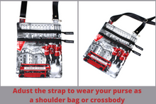 Load image into Gallery viewer, Small Travel Bag - Icons of London double zipper crossbody bag - Tracey Lipman